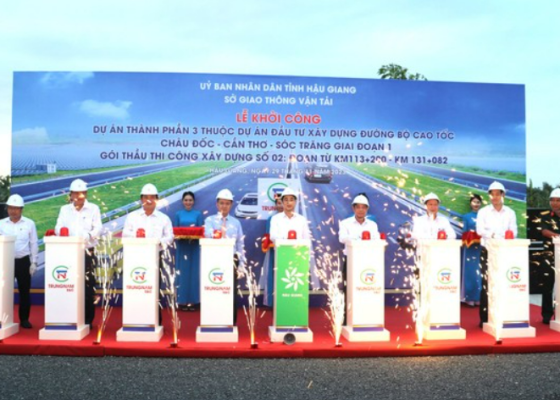 Hậu Giang khởi công gói thầu hơn 2.800 tỷ đồng của dự án cao tốc